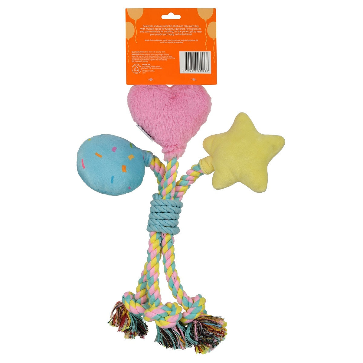 Lexi & Me Celebration Rope Dog Toy