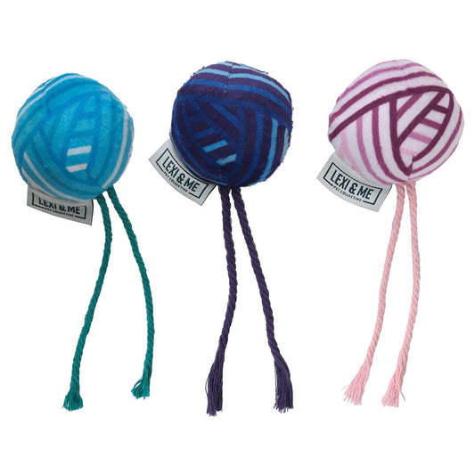 Lexi & Me Yarn Plush Balls Cat Toy