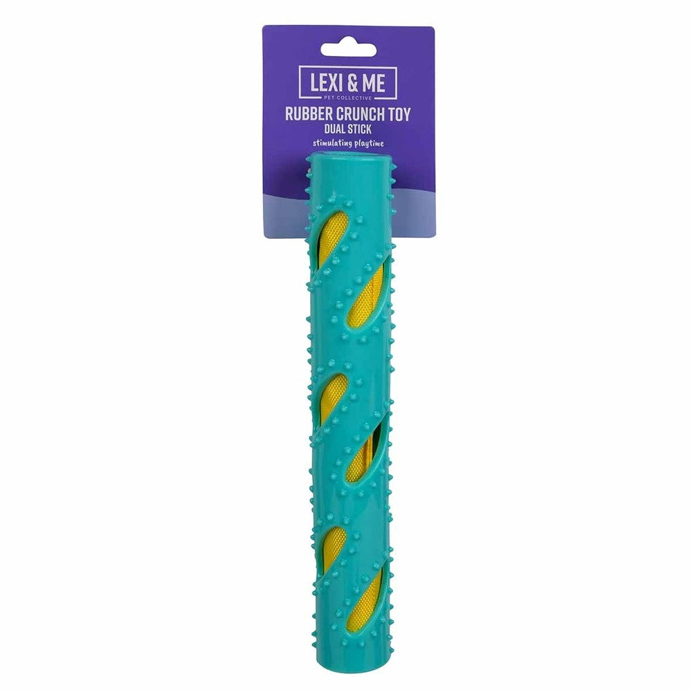 Lexi & Me Dual Stick Rubber Crunch Dog Toy