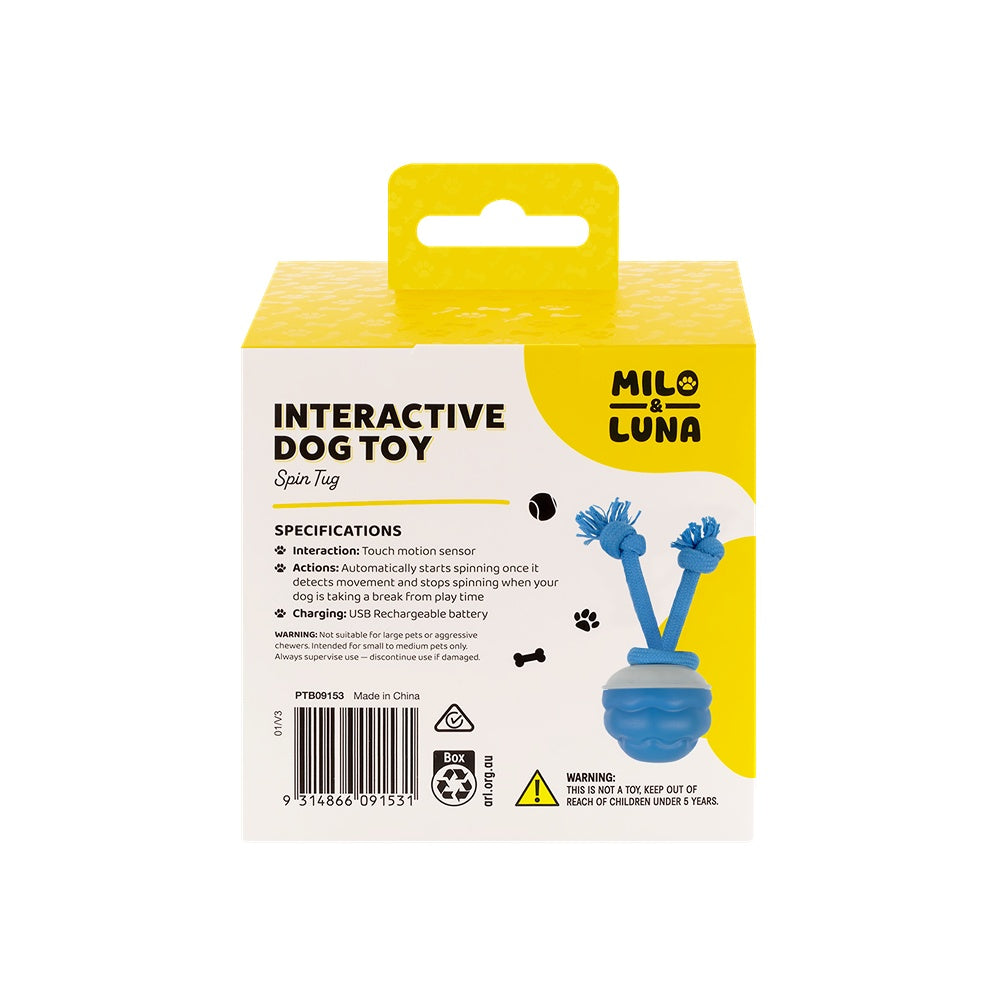 Milo and Luna Spin Tug Interactive Dog Toy