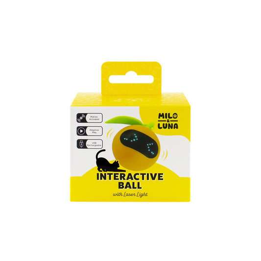 Milo and Luna Ball with Laser Light Interactive Cat Toy