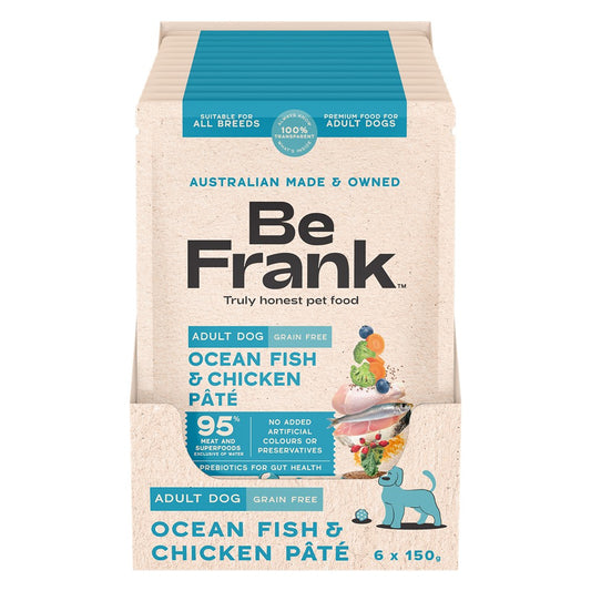 Be Frank Adult Ocean Fish & Chicken Pate Wet Dog Food