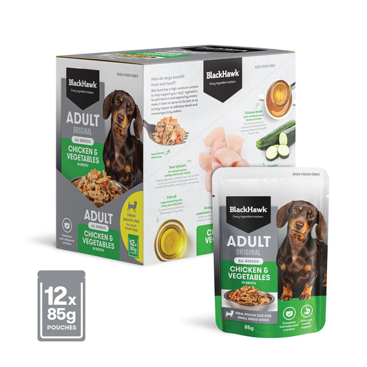 Black Hawk Small Breed Adult Chicken & Vegetables Wet Dog Food