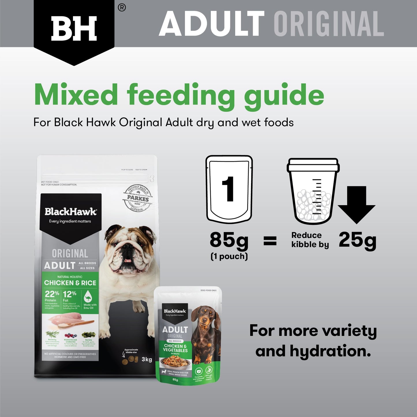 Black Hawk Small Breed Adult Chicken & Vegetables Wet Dog Food