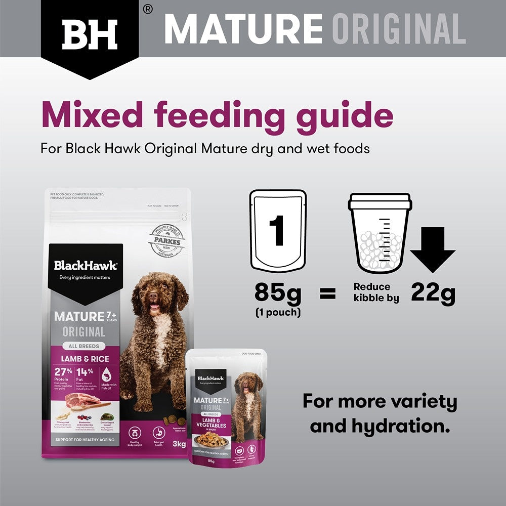Black Hawk Original Mature Lamb & Vegetables Wet Dog Food