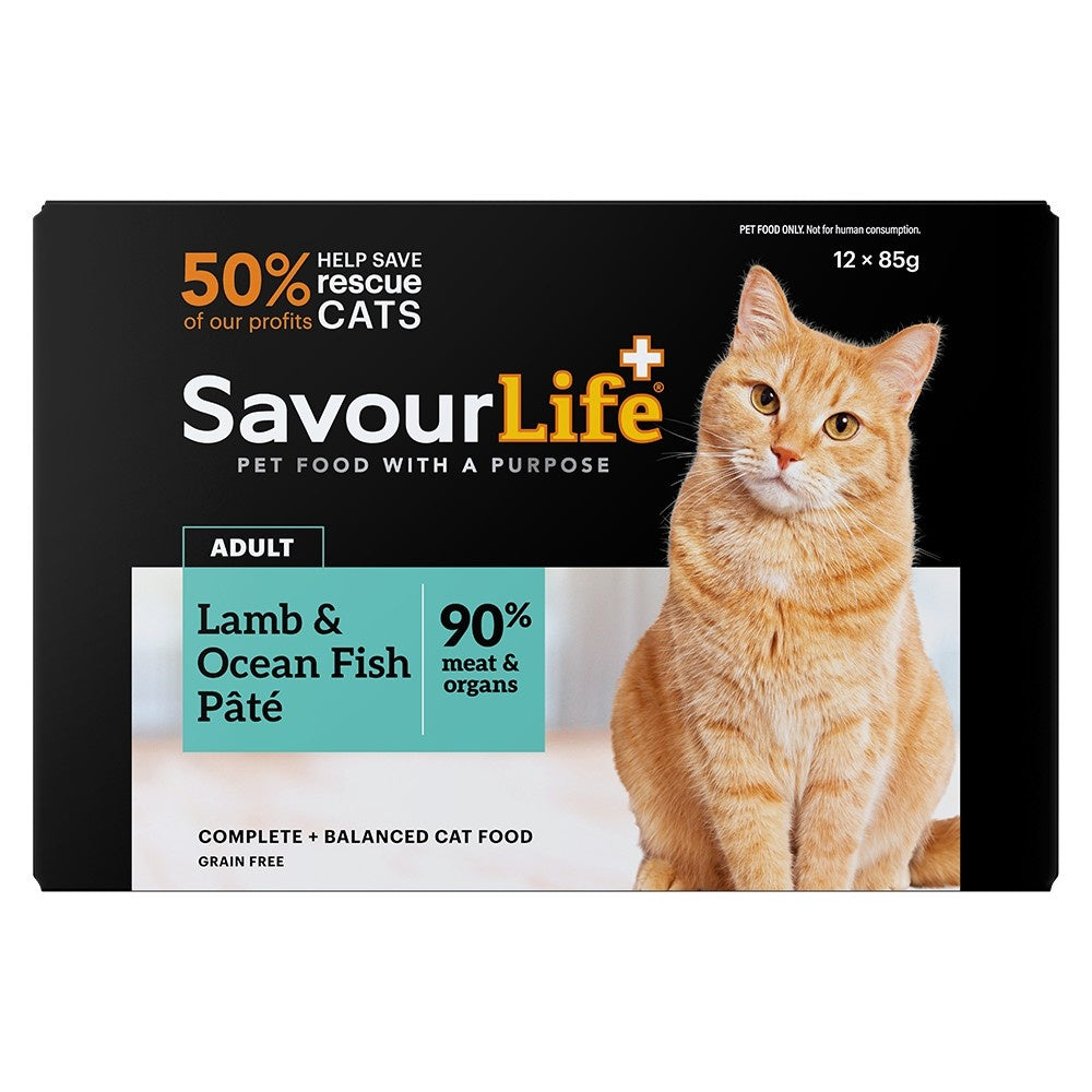 SavourLife Adult Lamb & Ocean Fish Pate Wet Cat Food