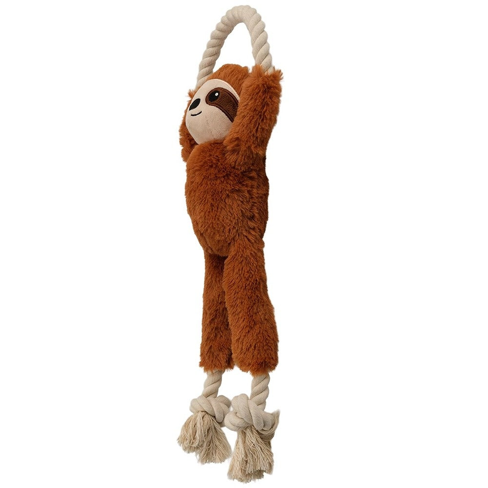 Creatures Sloth Plush & Rope Toy