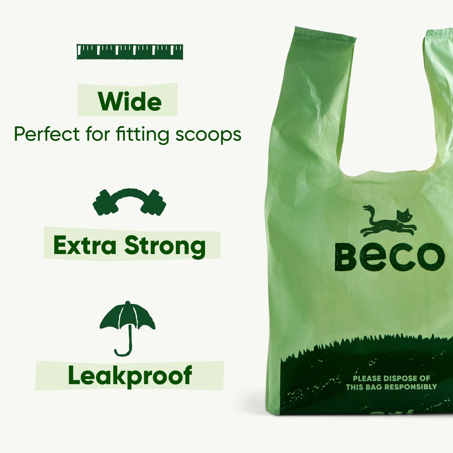 Beco Unscented Cat Poop Bags