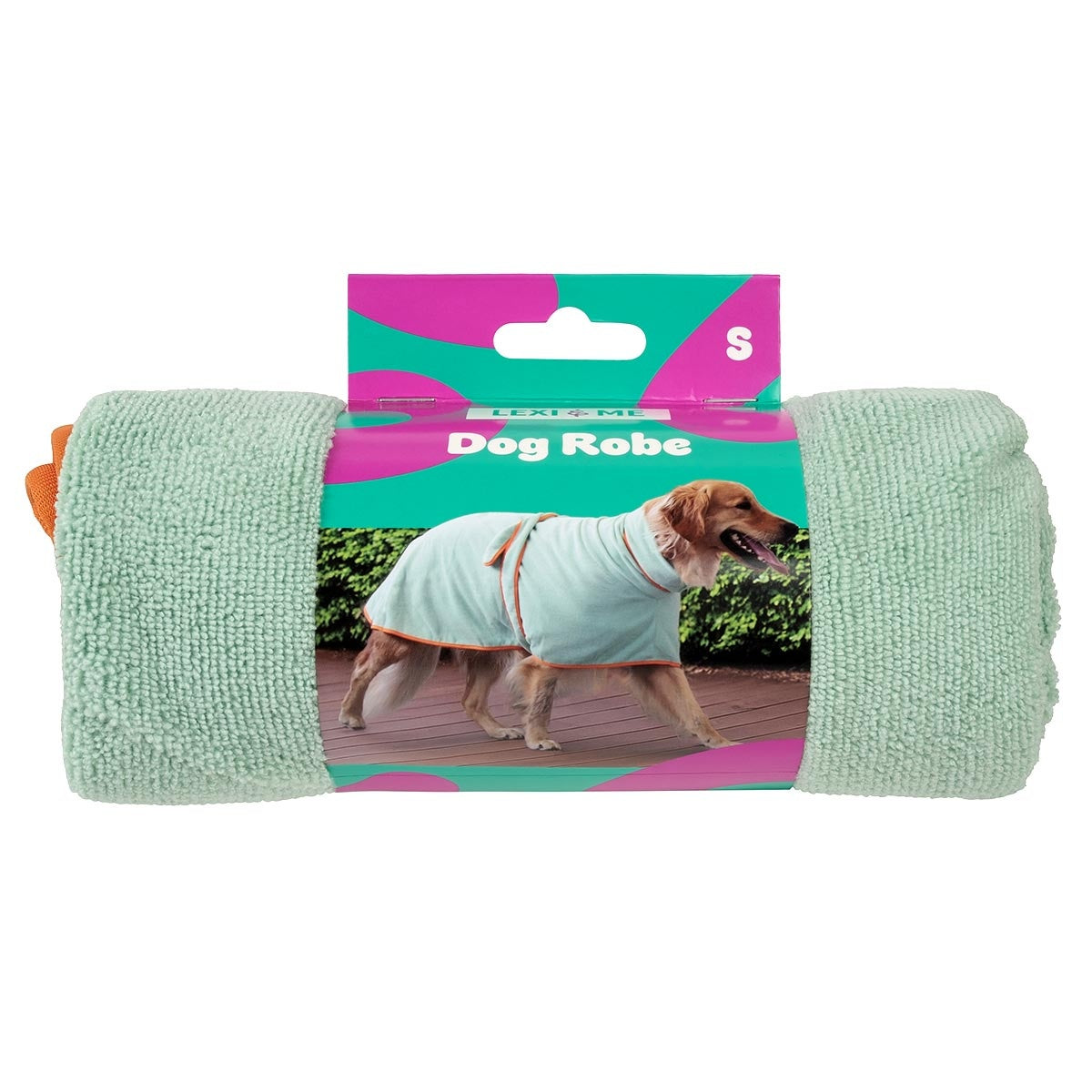 Lexi & Me Dog Robe Orange Mint