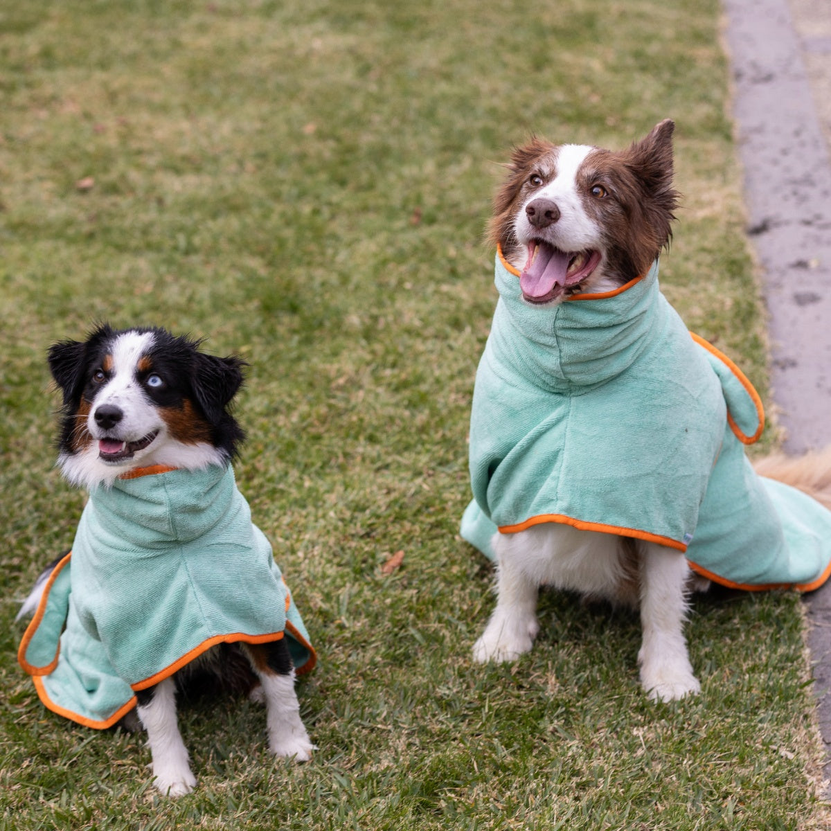 Lexi & Me Dog Robe Orange Mint