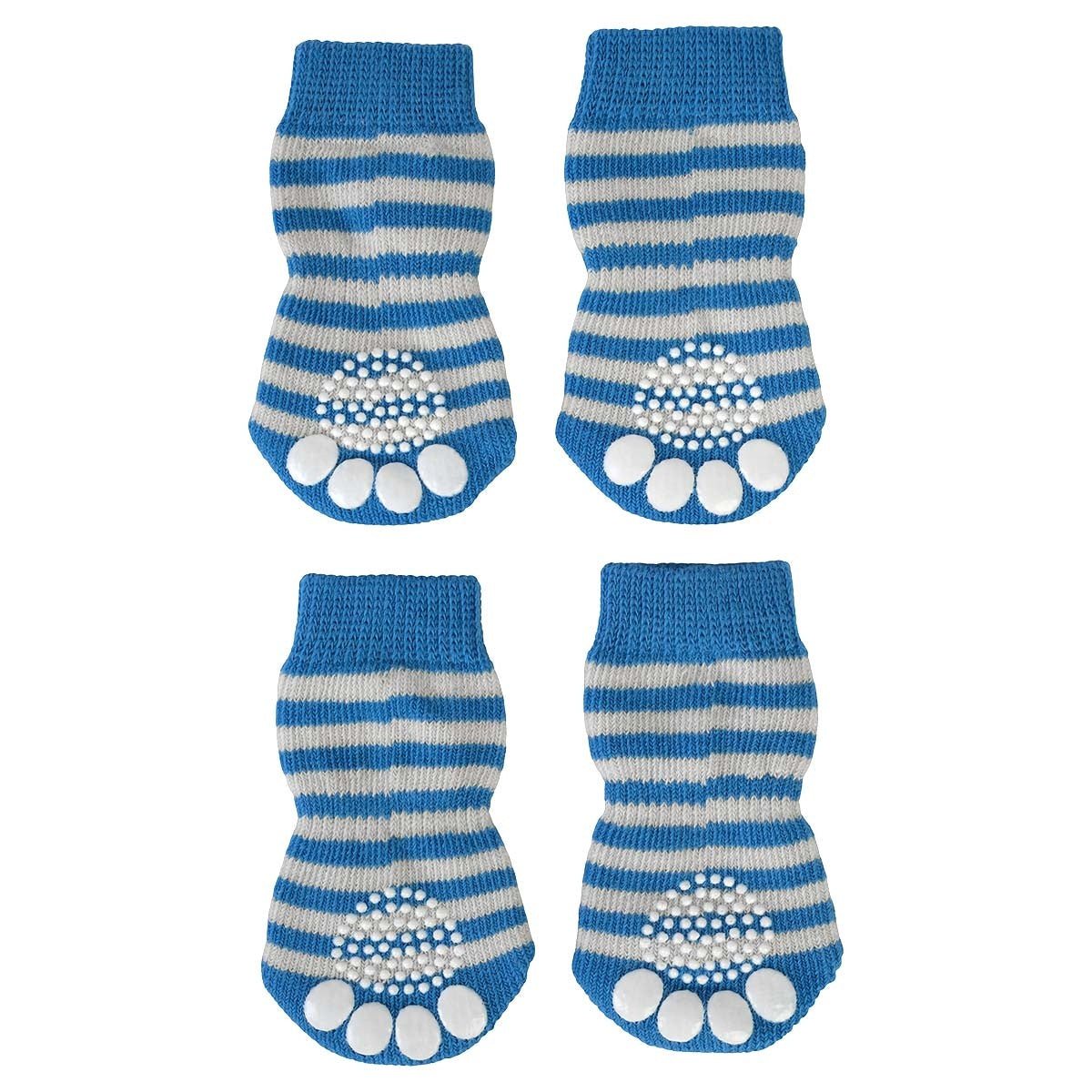 Lexi & Me Dog Grippy Socks Blue Stripe