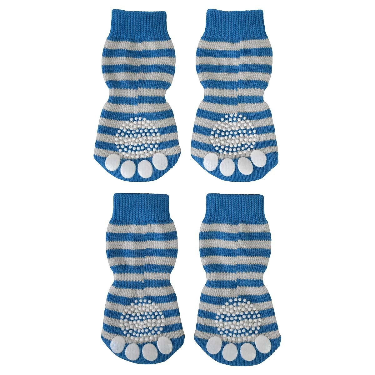 Lexi & Me Dog Grippy Socks Blue Stripe