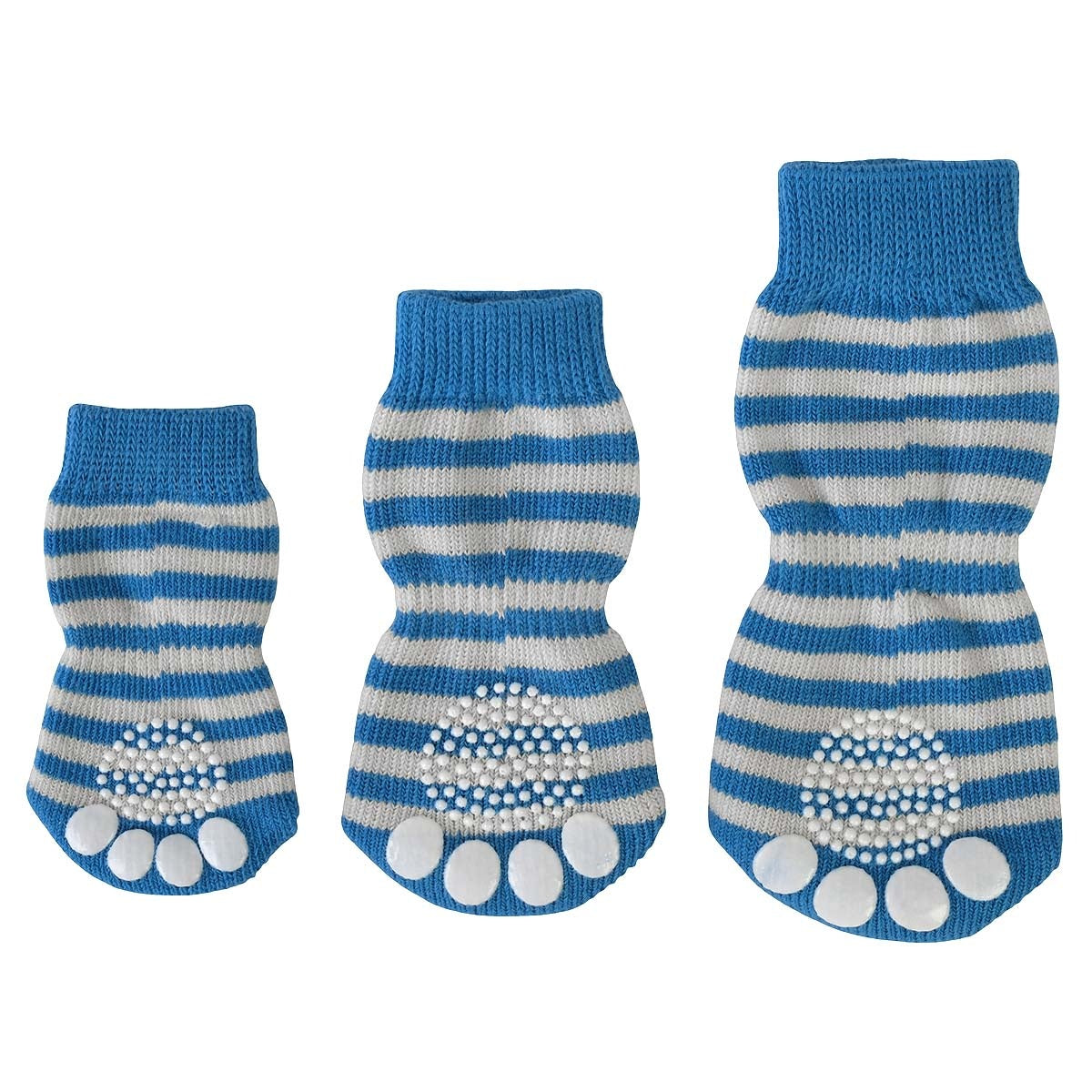 Lexi & Me Dog Grippy Socks Blue Stripe