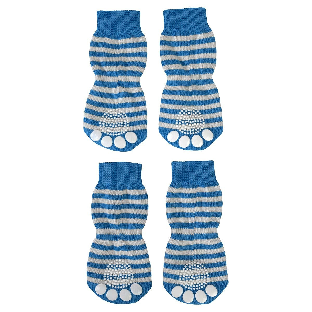 Lexi & Me Dog Grippy Socks Blue Stripe