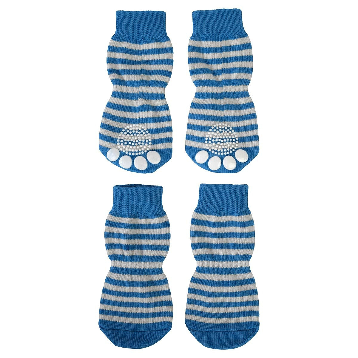 Lexi & Me Dog Grippy Socks Blue Stripe
