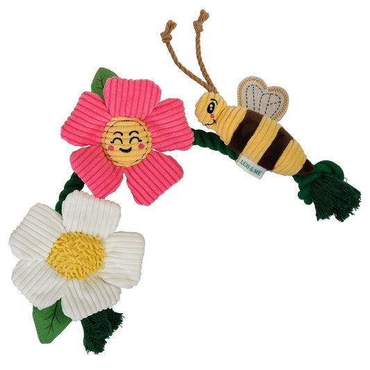 Lexi & Me Flower & Bee Rope Dog Toy