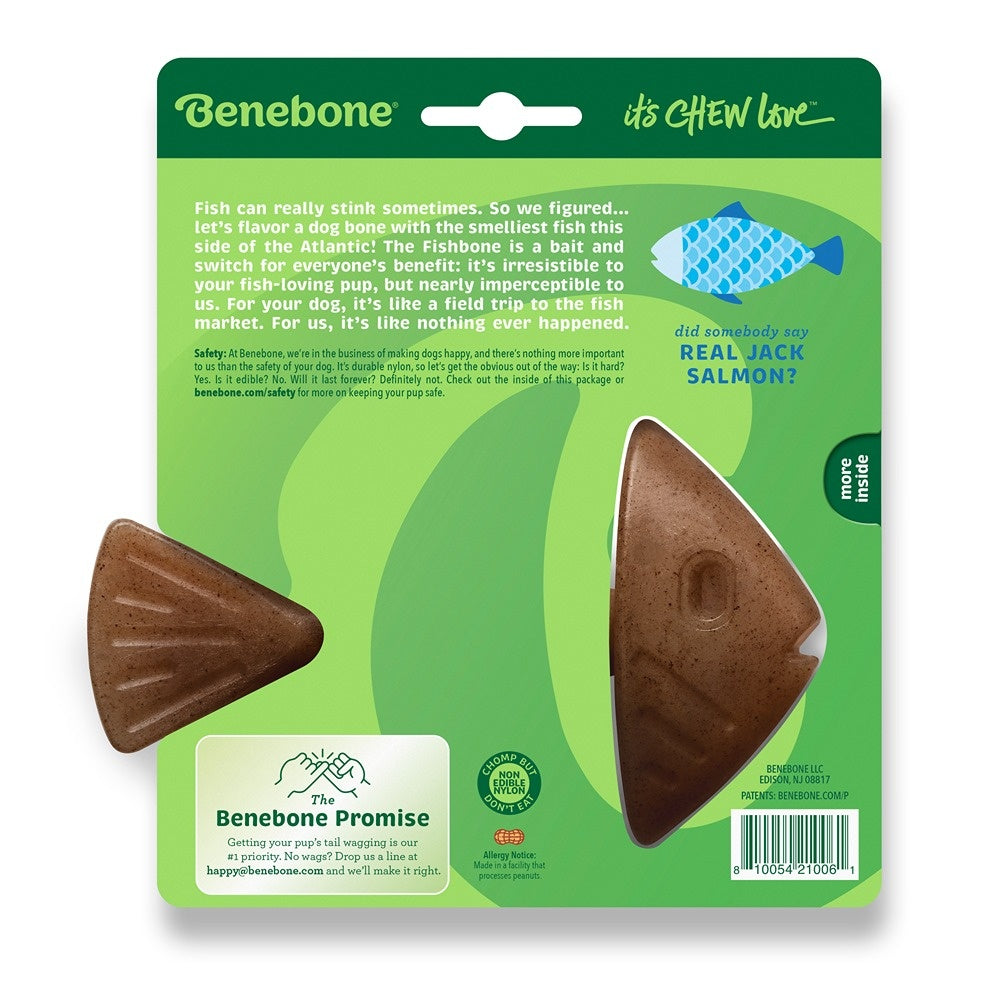 Benebone Fishbone Dog Chew Toy