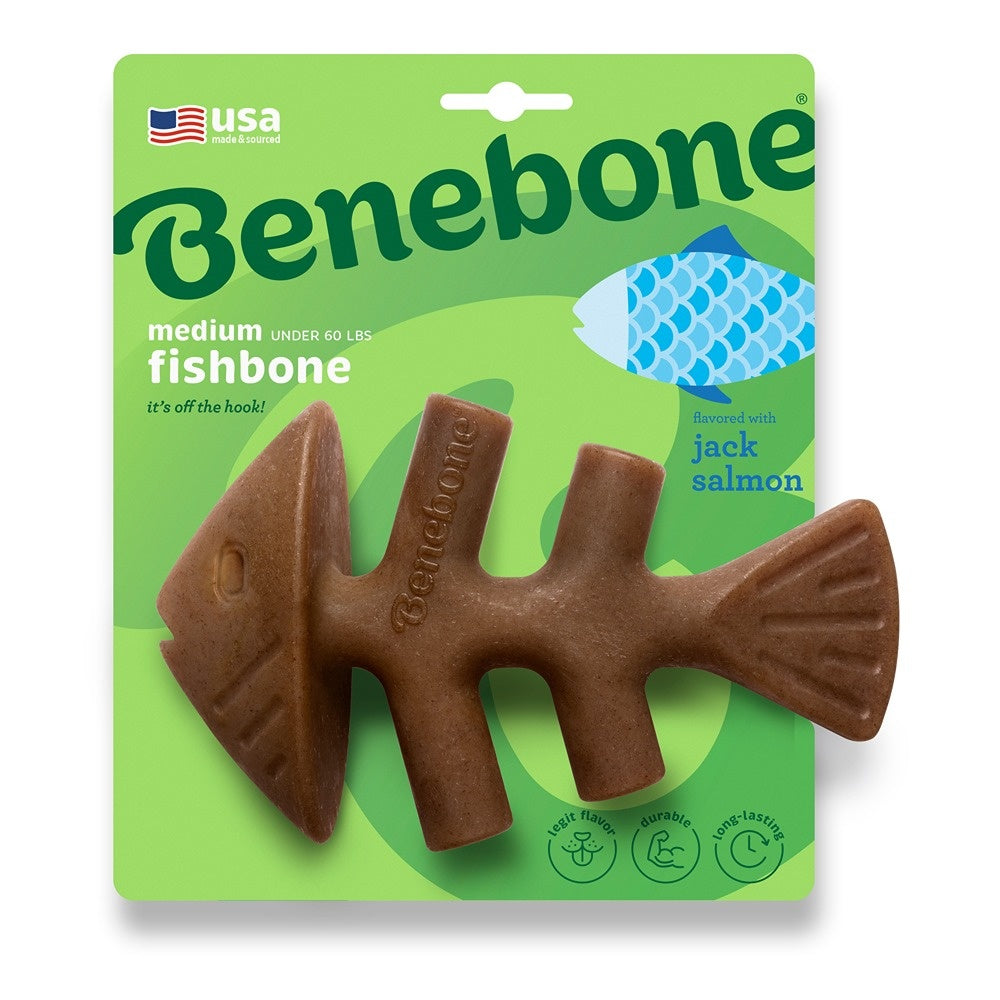 Benebone Fishbone Dog Chew Toy