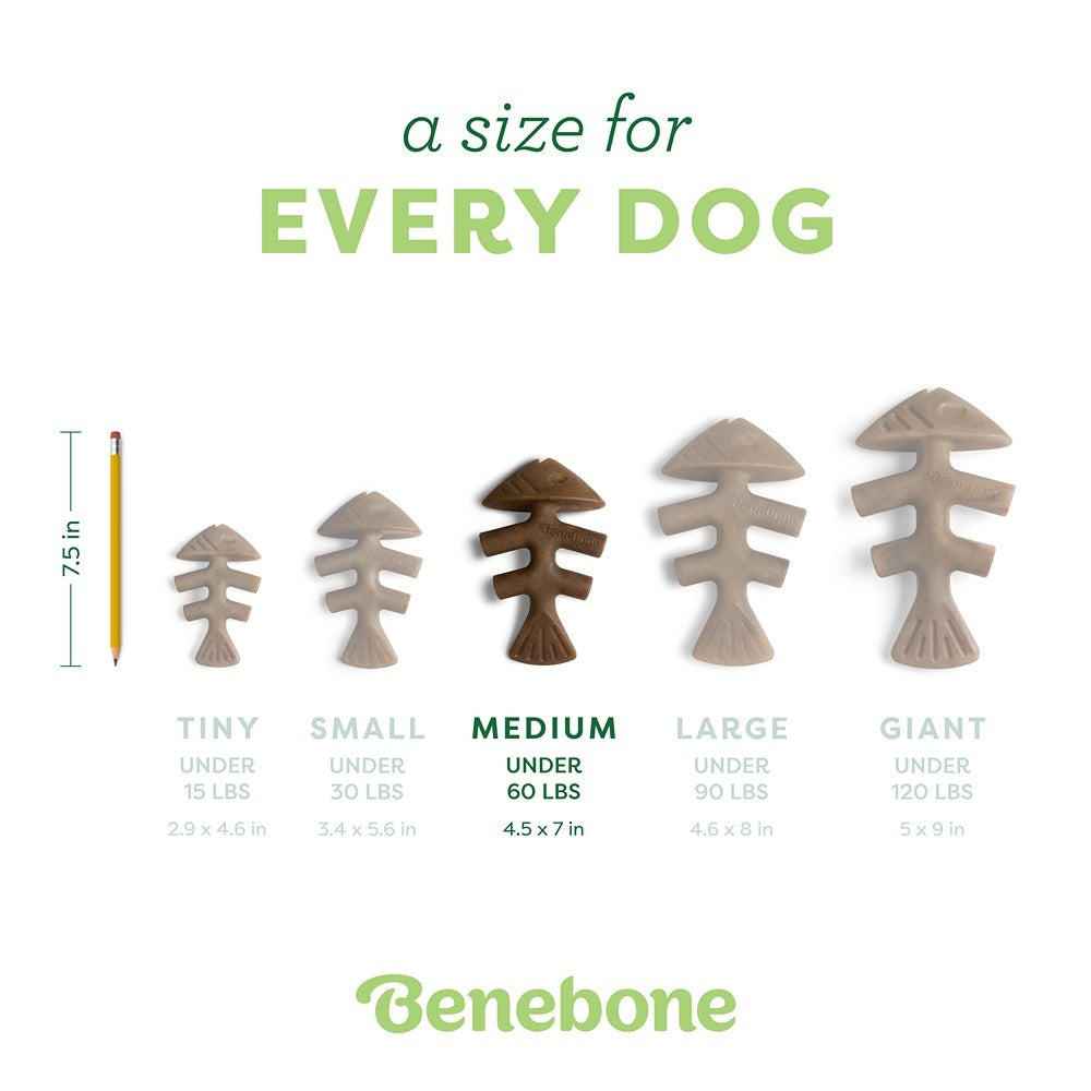 Benebone Fishbone Dog Chew Toy