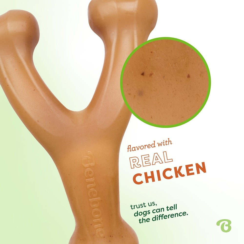 Benebone Chicken Wishbone Dog Chew Toy