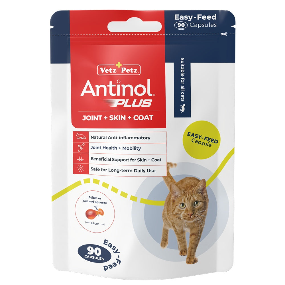 Antinol Plus Easy Feed Cat Joint Supplement Capsules