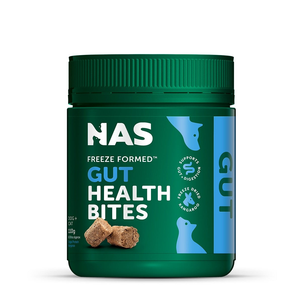 NAS Freeze Formed Gut Health Bites for Dogs & Cats