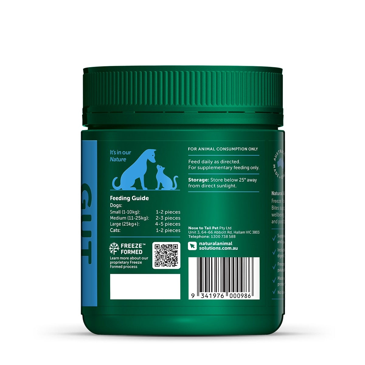 NAS Freeze Formed Gut Health Bites for Dogs & Cats