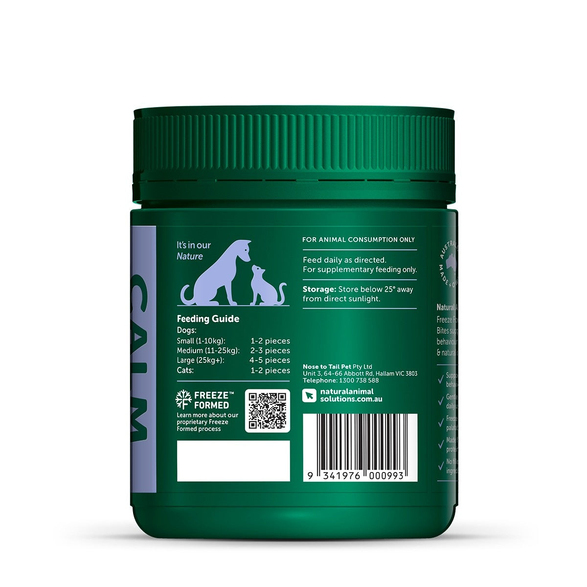 NAS Freeze Formed Calm Health Bites for Dogs & Cats