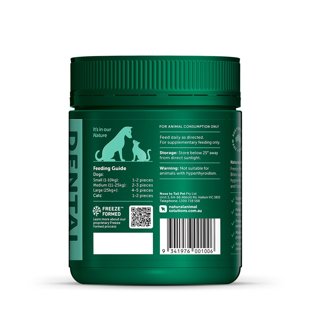 NAS Freeze Formed Dental Health Bites for Dogs & Cats