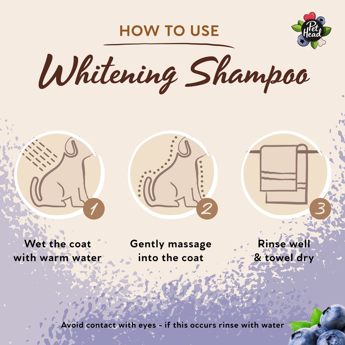 Pet Head Berry Bright Whitening Dog Shampoo