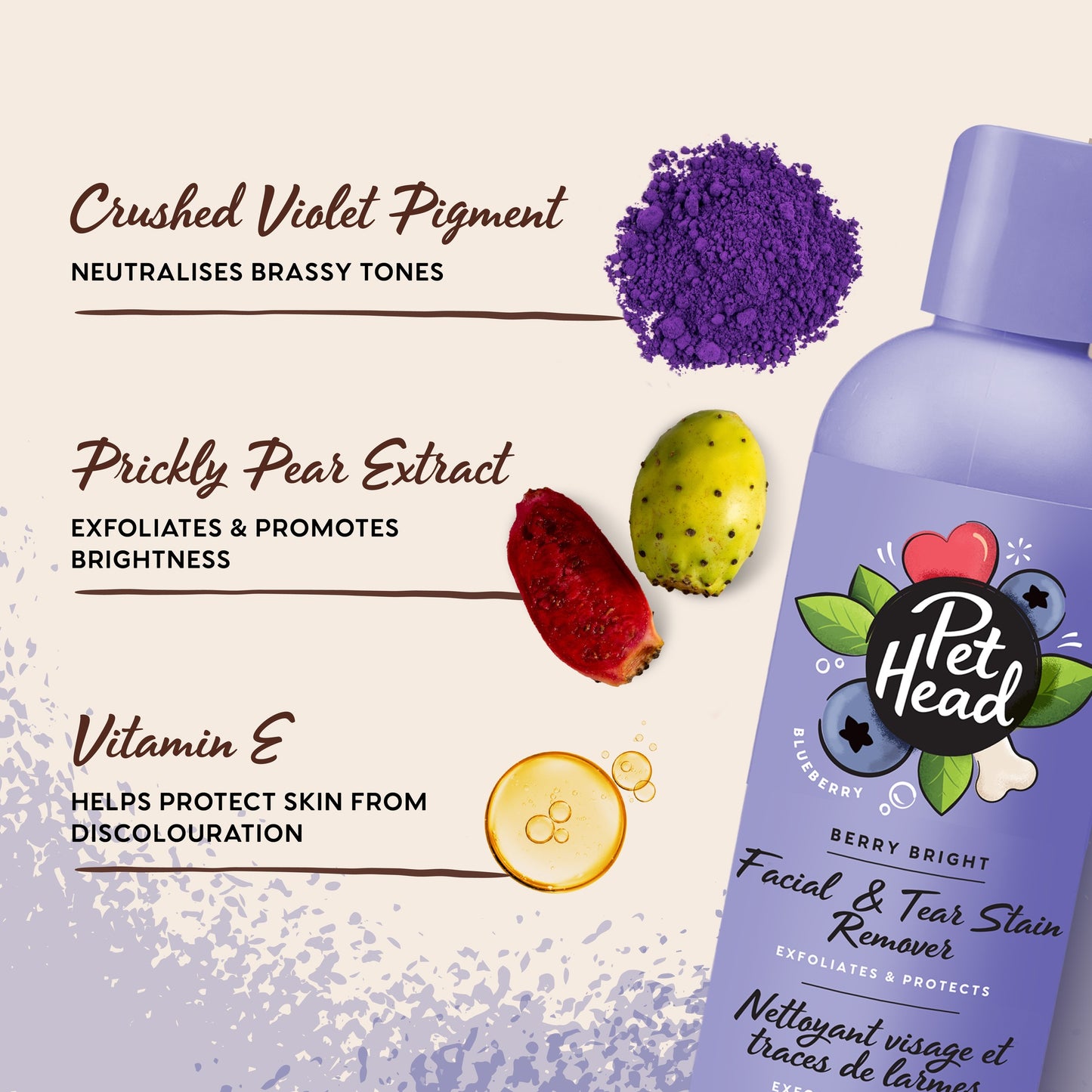 Pet Head Berry Bright Stain Remover for Dogs