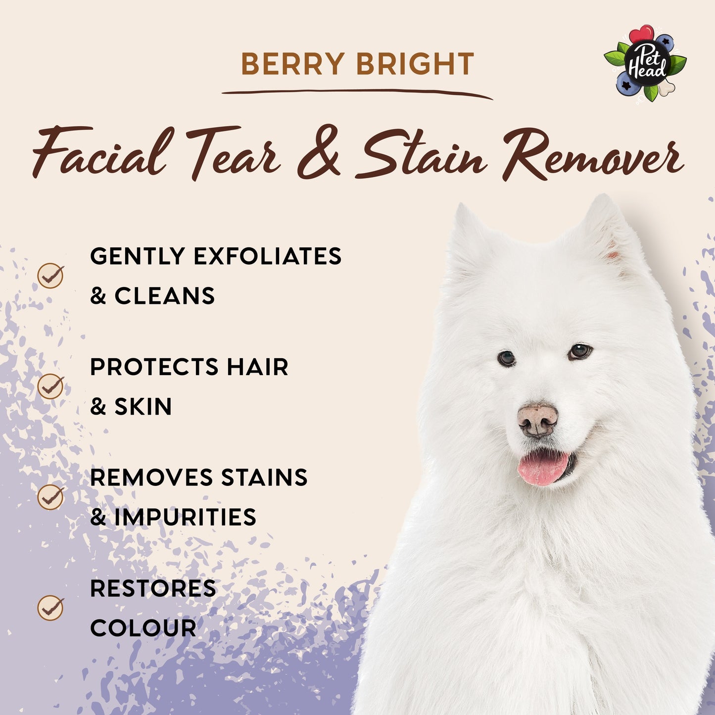 Pet Head Berry Bright Stain Remover for Dogs