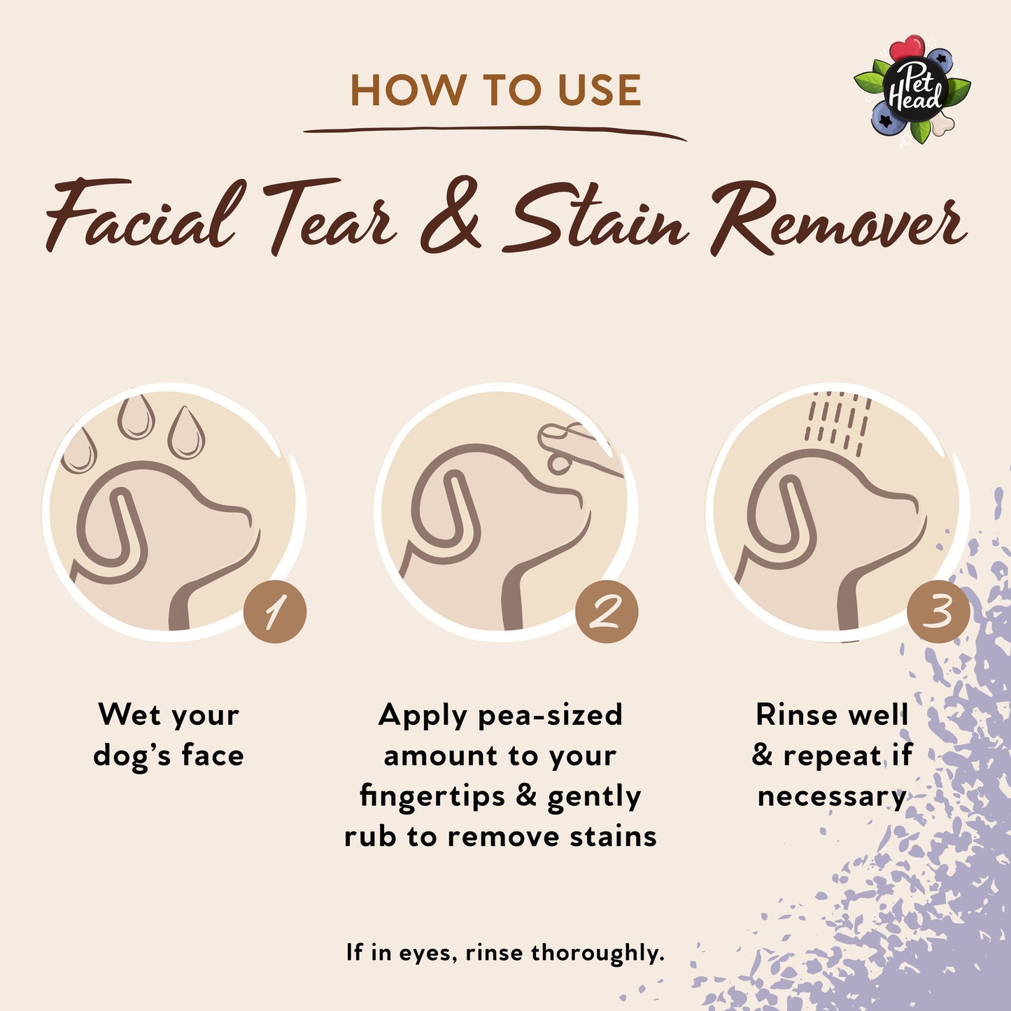 Pet Head Berry Bright Stain Remover for Dogs