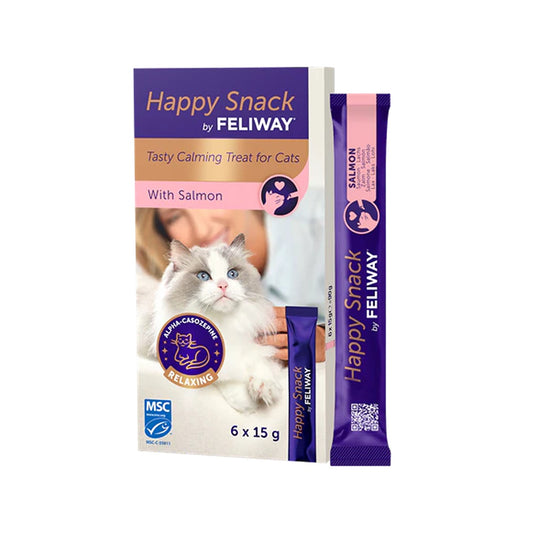 Feliway Happy Snack Lickable Salmon Cat Calming Treats