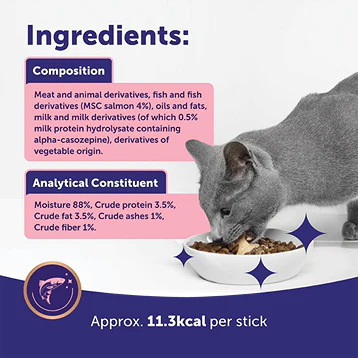 Feliway Happy Snack Lickable Salmon Cat Calming Treats