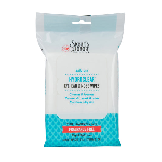 Skouts Honor HydroClear Dog & Cat Eye, Ear & Nose Wipes