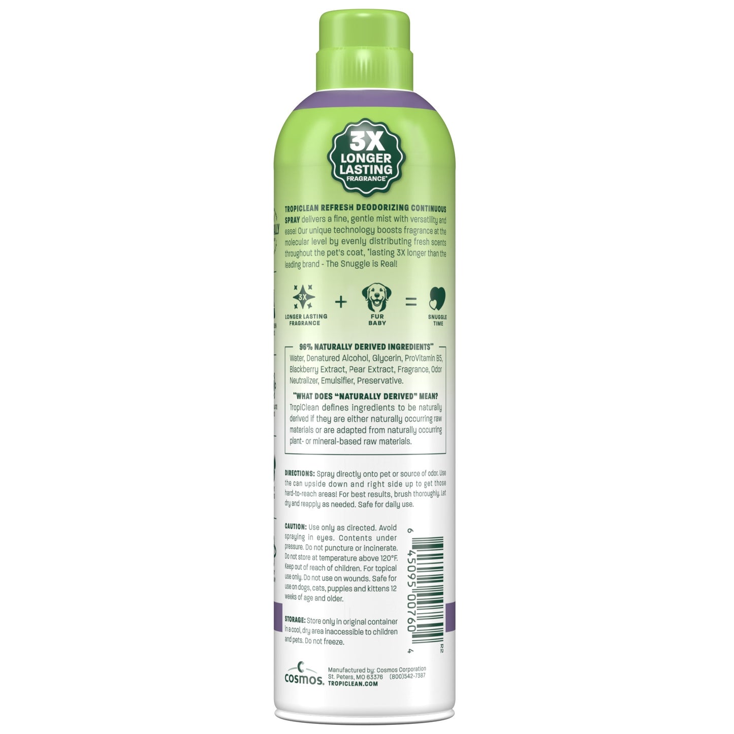 TropiClean Blackberry Pear Dog & Cat Deodorizing Spray