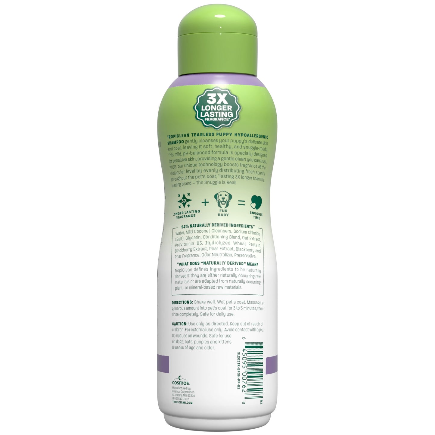 TropiClean Puppy Blackberry Pear Tearless Hypoallergenic Dog Shampoo