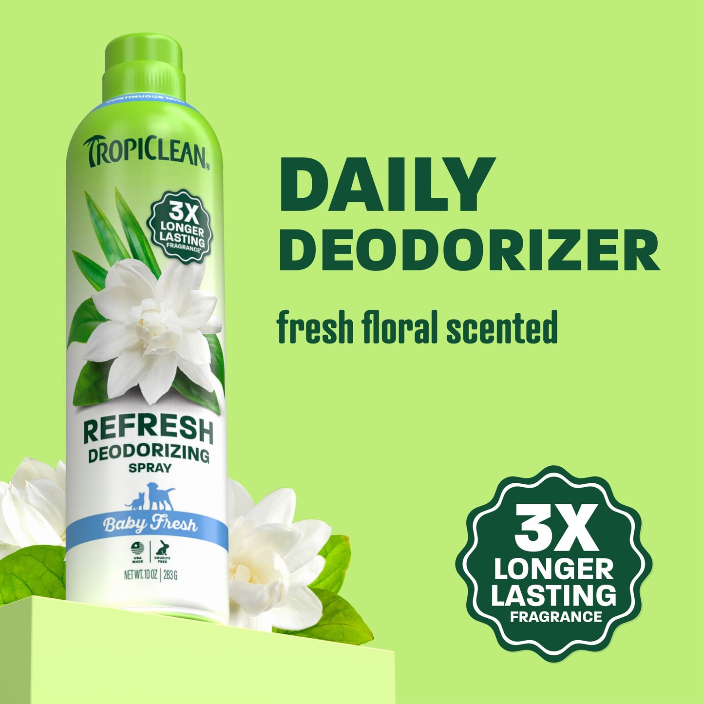 TropiClean Baby Fresh Dog & Cat Deodorizing Spray