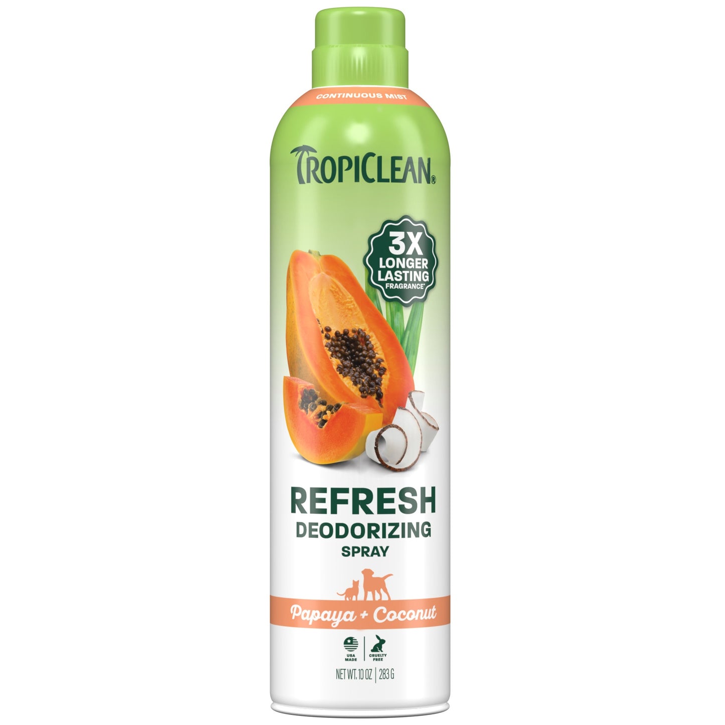 TropiClean Papaya Coconut Dog & Cat Deodorizing Spray