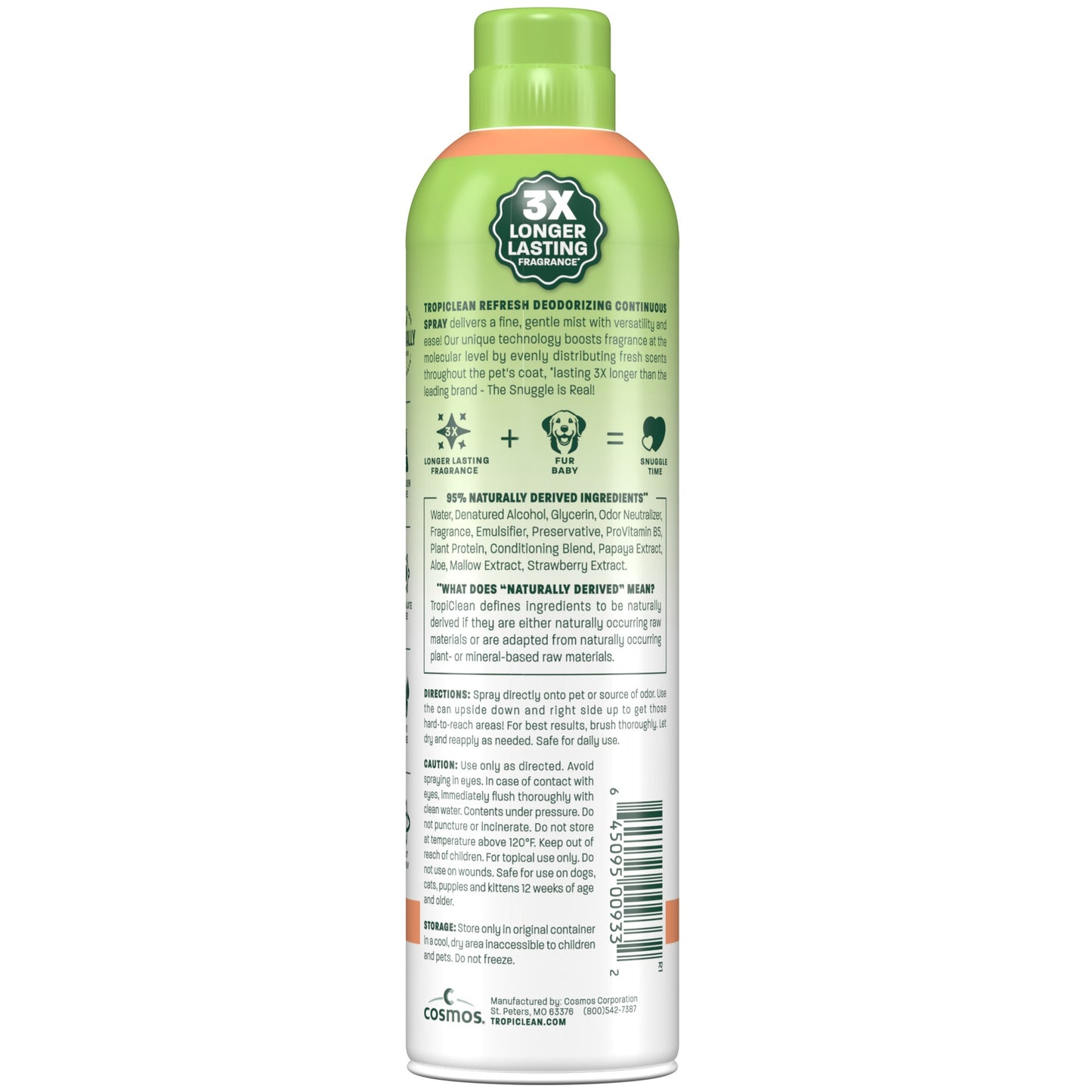 TropiClean Papaya Coconut Dog & Cat Deodorizing Spray