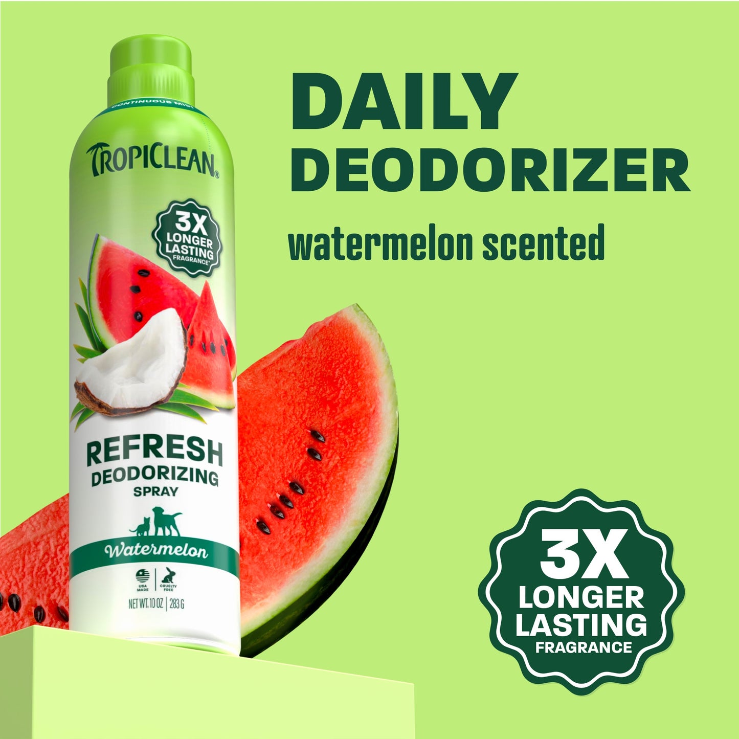 TropiClean Watermelon Dog & Cat Deodorizing Spray
