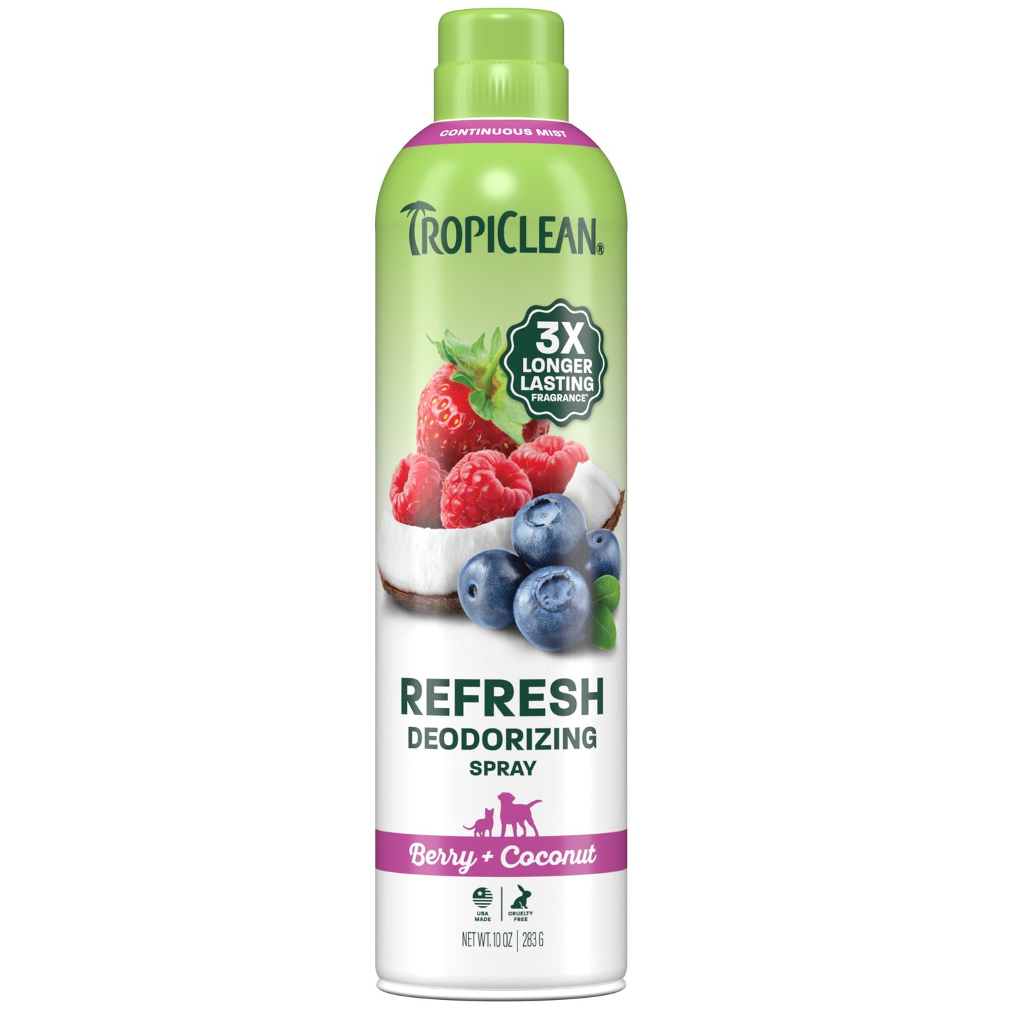 TropiClean Berry Coconut Dog & Cat Deodorizing Spray
