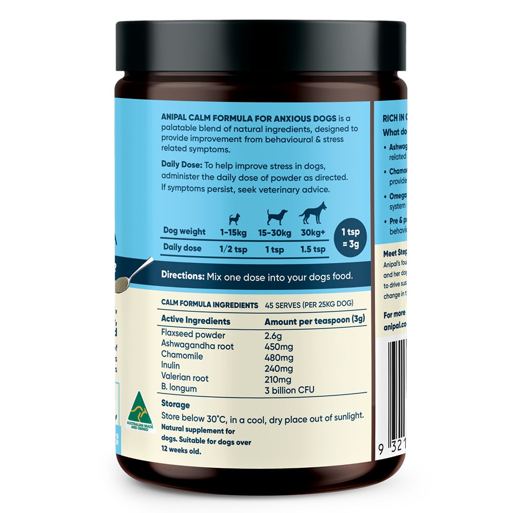 Anipal Dog Calm Formula Powder Meal Topper