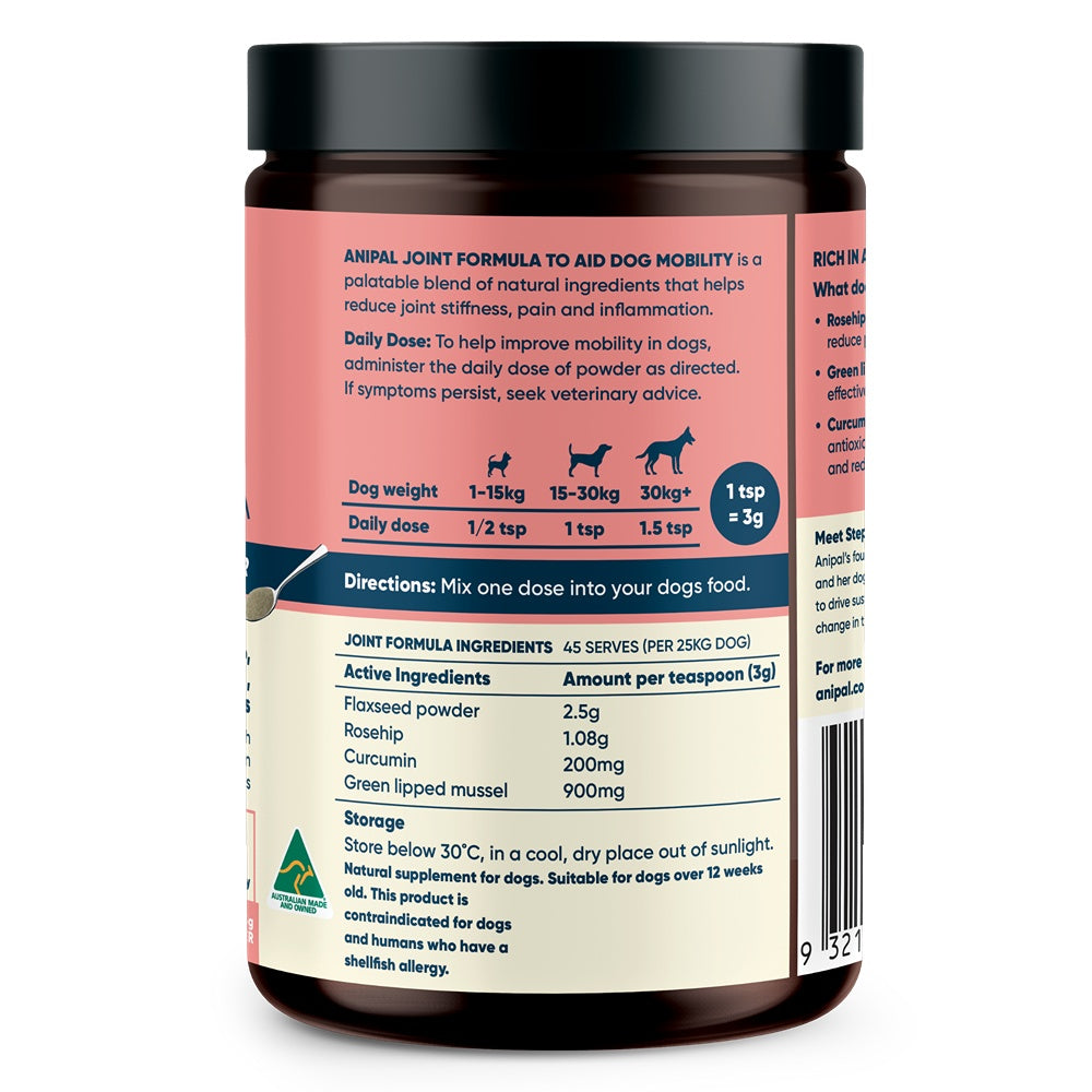 Anipal Dog Joint Formula Powder Meal Topper