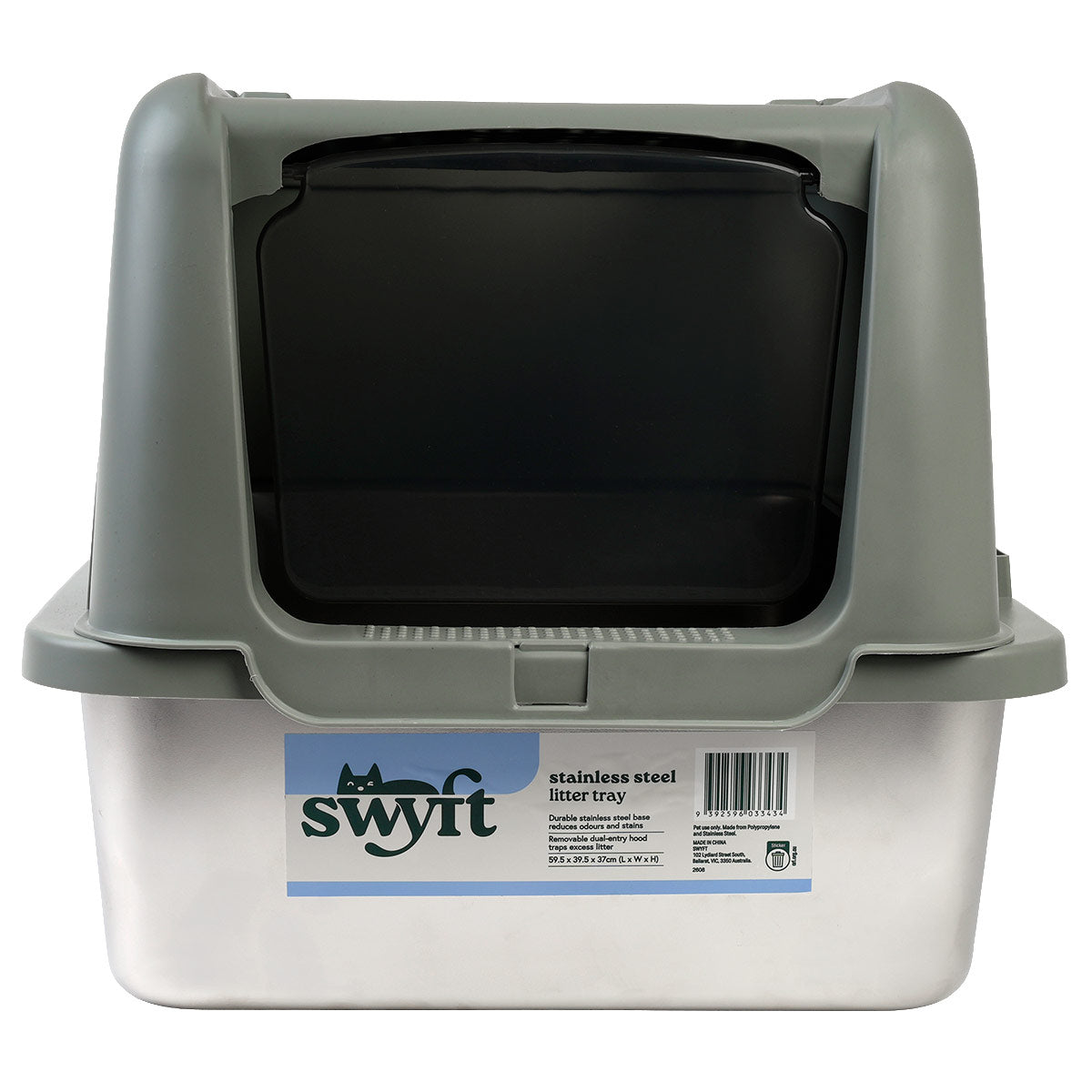 Swyft Stainless Steel Cat Litter Tray