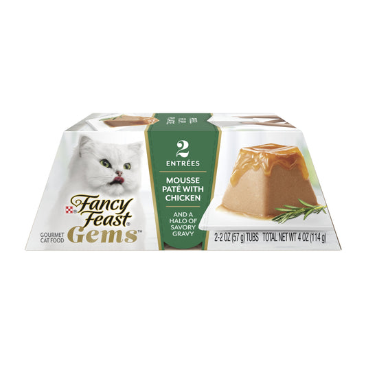 Fancy Feast Gems Mousse Paté with Chicken Gravy Cat Food