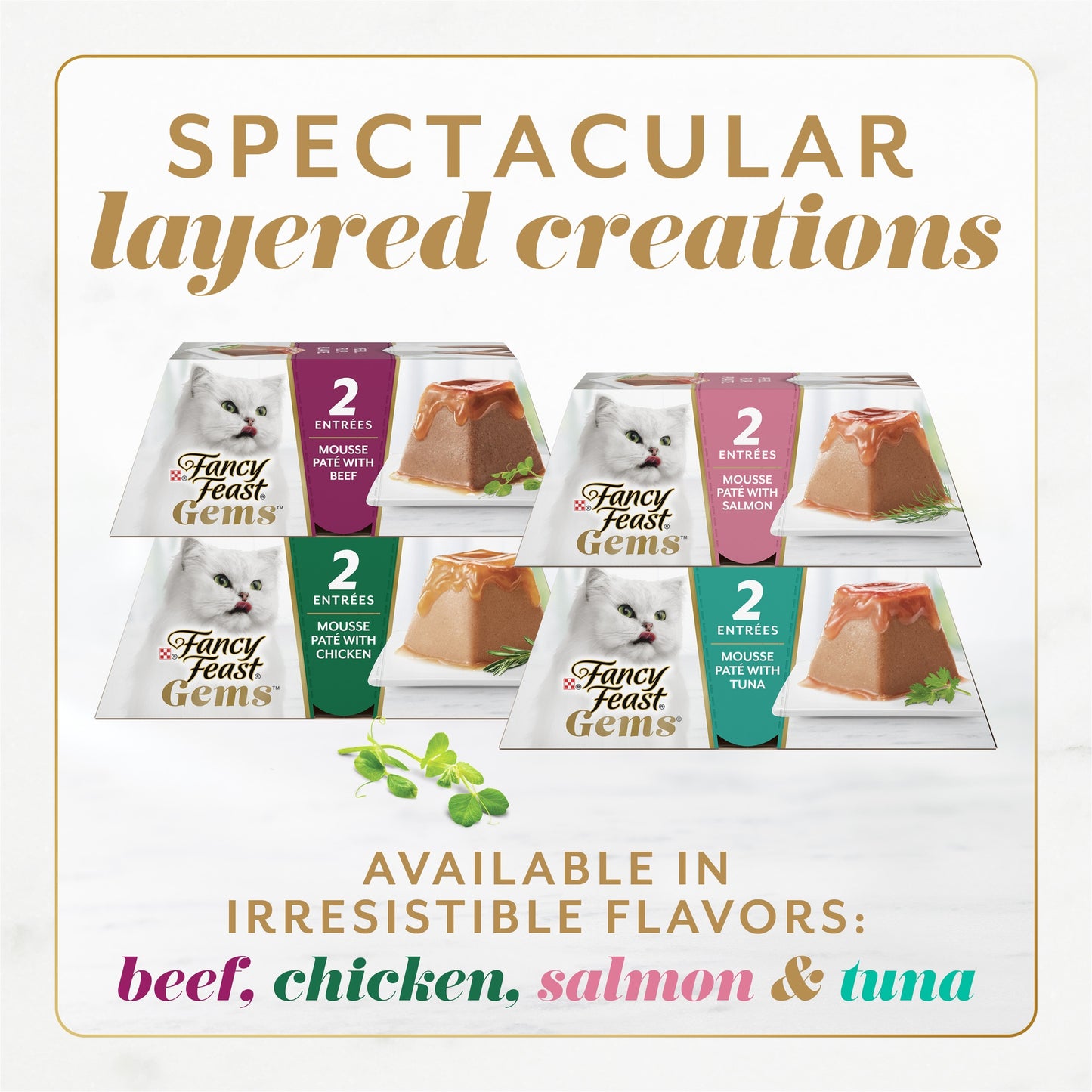 Fancy Feast Gems Mousse Paté with Chicken Gravy Cat Food