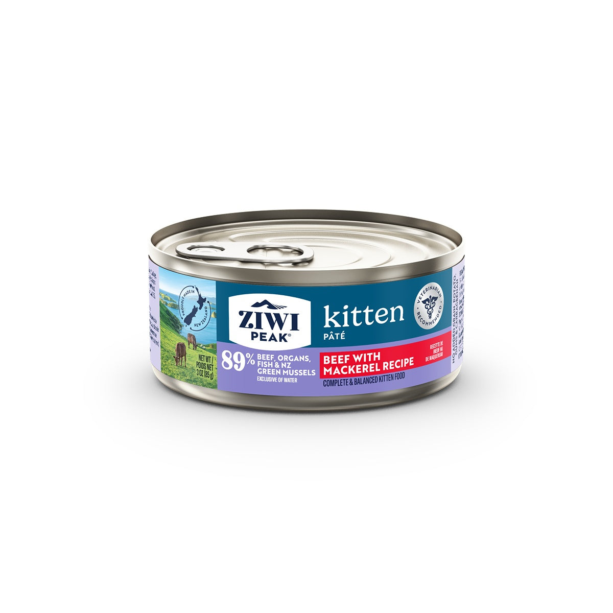 ZIWI Peak Kitten Beef with Mackerel Wet Cat Food