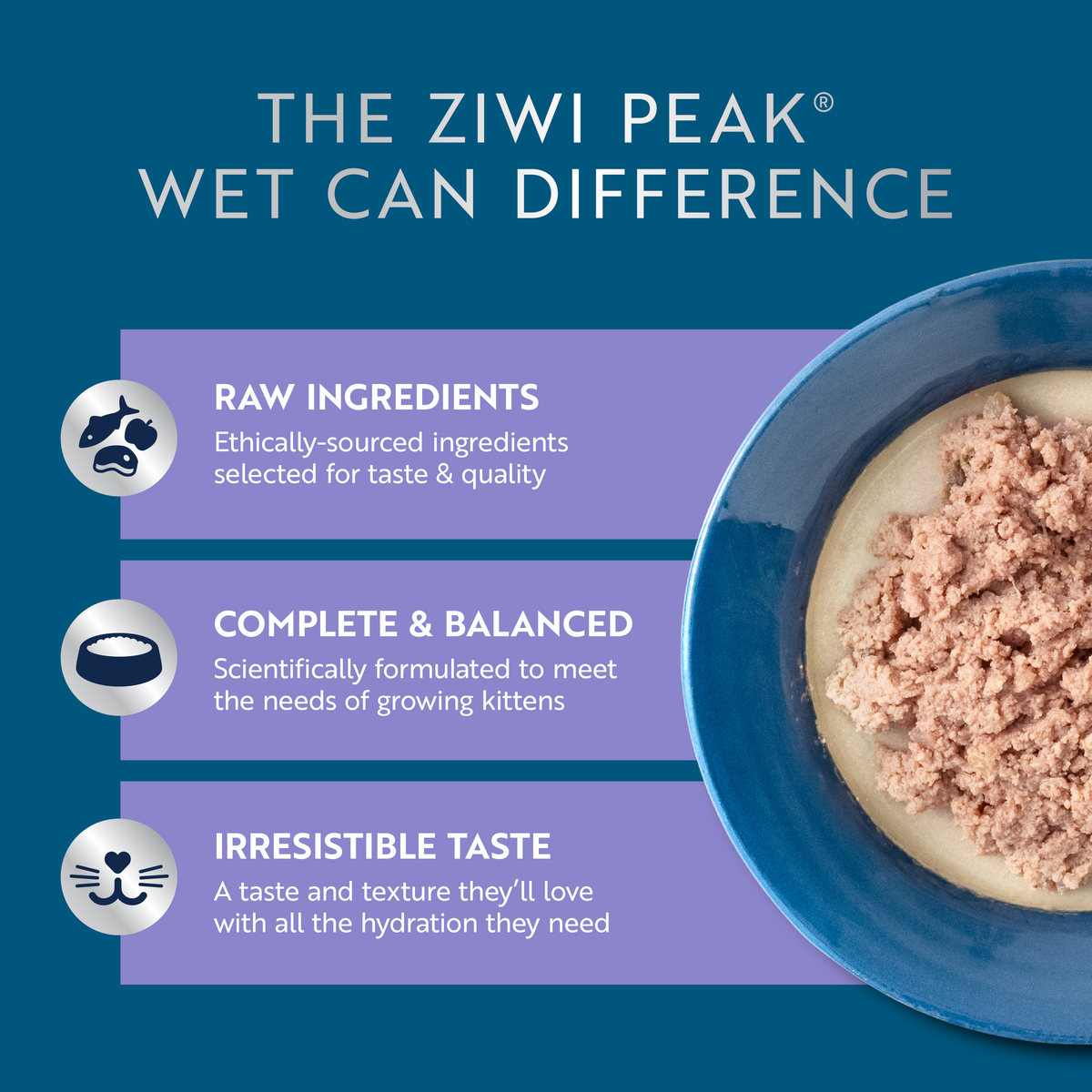 ZIWI Peak Kitten Beef with Mackerel Wet Cat Food